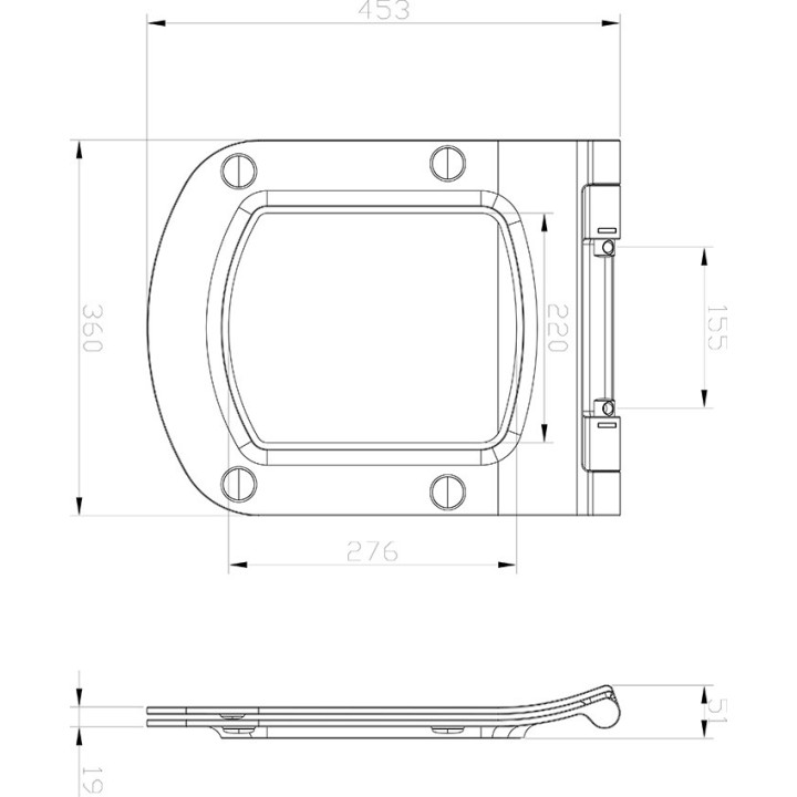 Sitz WC mit Softclosing Ravak Classic Slim