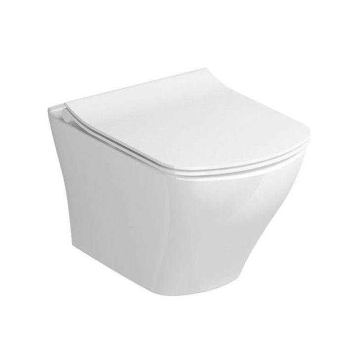 Becken WC abgehängt Ravak Classic RimOff 37x51x33 cm, weiß