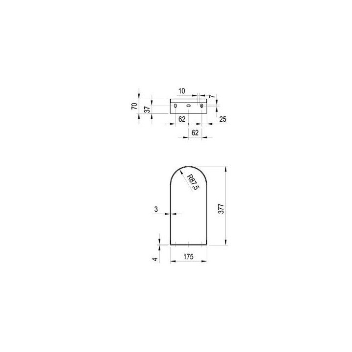 Konsola pod umywalkę Ravak Yard 400, nierdzewna
