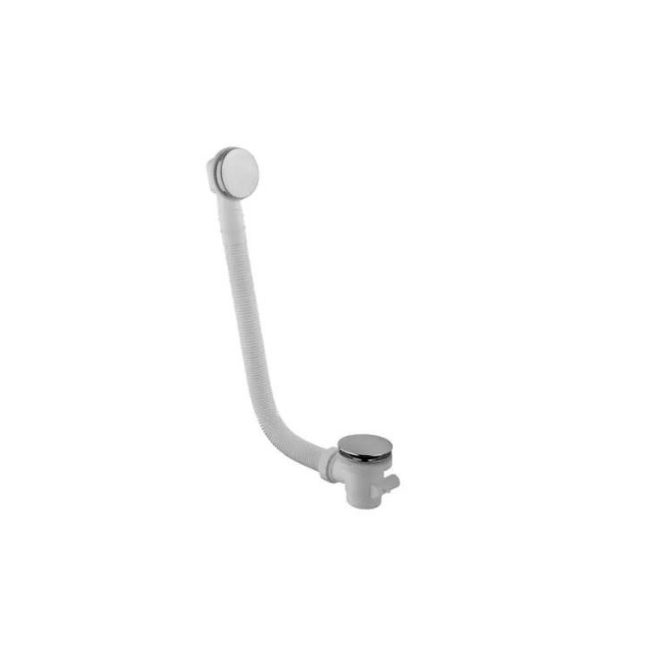 Wannen-überlauf Vicario mit Siphon dł. 100 cm, korek klik-klak, schwarz matt