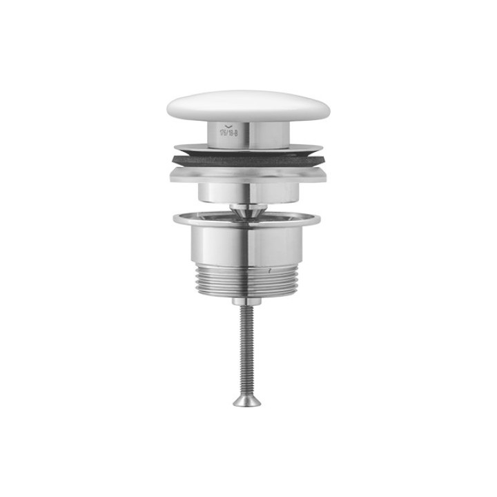 Zawór push-open Duravit, do umywalek z Überlauf, weiß