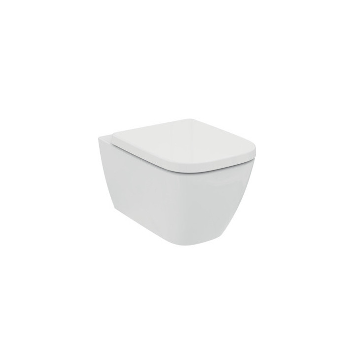 Becken WC Ideal Standard Tesi 53,5x36,5cm hängend bezrantowa weiß + Sitz Ideal Standard Tesi mit Softclosing - sanitbuy.pl