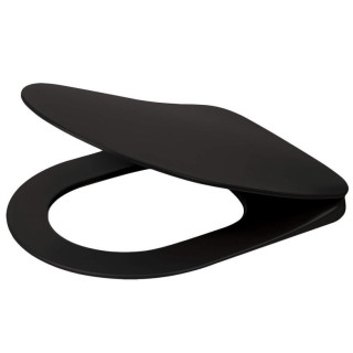 Becken WC Deante Peonia Zero, 51x36cm, hängend, bezkołnierzowa, antracyt, titanium