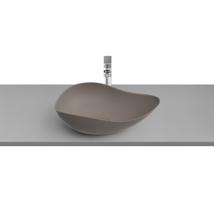 Aufsatzwaschtisch Roca Ohtake, 55x38,5cm, ohne Überlauf, FINECERAMIC, weiß