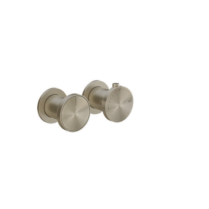 Thermostatisch Armatur Brause- mit 2-Anschlüssen Gessi Origini, Unterputz, 1 wyjście wody, Chrom