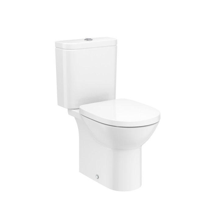 Becken für kompakt-wc WC Roca Debba Round, Abfluss poziomy, weiß