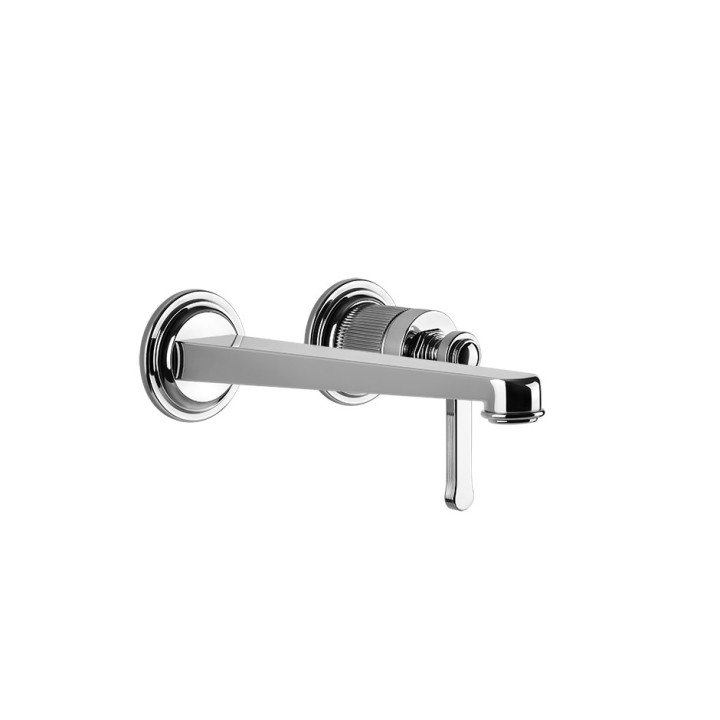 Waschtischarmatur mit 3 anschlüssen Gessi Venti20, stehend, Höhe 281mm, ohne Stöpsel, Chrom