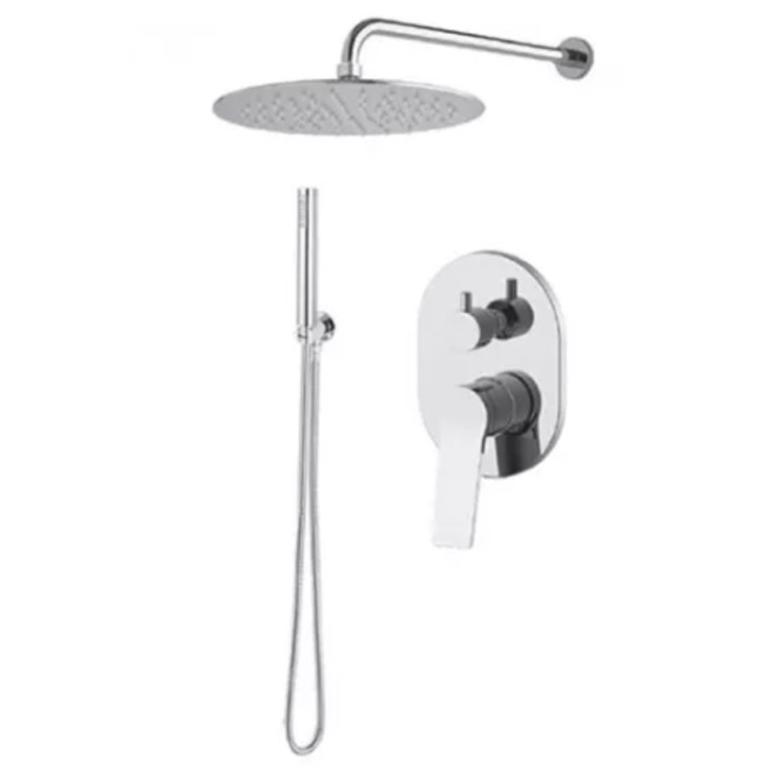 System Brause- Vema Oten, Unterputz, 2 wyjścia wody, Kopfbrause 20cm, Chrom