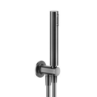Dusch-set Gessi Inciso, Handbrause 1-Funktions- mit Schlauch 150cm i przyłączem wody ze zintegrowanym uchwytem, Warm Bronze Brus