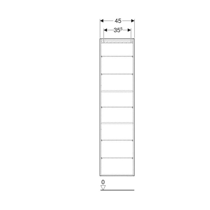 Schrank pod umywalkę Geberit Icon 60, Eiche naturalny