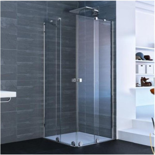 Tür suwane Huppe Aura Elegance , 900 x 900 mm, glas silbern matt , transparent- sanitbuy.pl