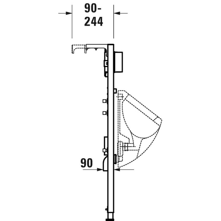 Unterputz-gestell WC Duravit DuraSystem Standard