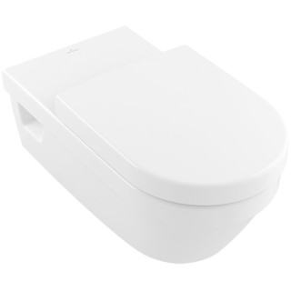 Villeroy &Boch Becken WC Tiefspül- ViCare dla niepełnosprawnych, bez kołnierza wewnętrznego, abgehängt, Weiss Alpin 