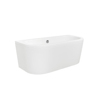 Besco Vista Badewanne freistehend 140x75 cm zur Wandmontage, weiß