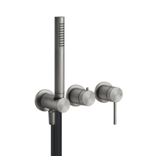 Armatur Brause- Gessi Shower316, Unterputz, 2 wyjścia wody, Dusch-Set, gebürsteter Stahl