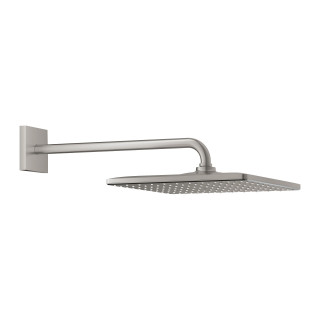 Kopfbrause mit Arm ściennym 430 mm Grohe Rainshower SmartActive, średnica 310 mm Cube - rostfreier Stahl