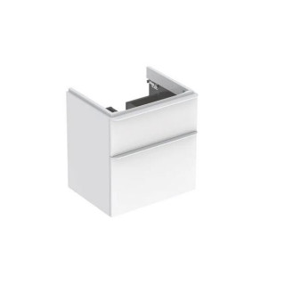 Hängeschrank Unterbau- Geberit Citterio 60 cm, z jedną szufladą - Eiche schwarz/Glas czarne