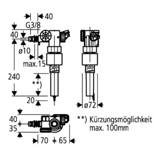 Zawór kątowy Grohe, DN 15, Chrom- sanitbuy.pl