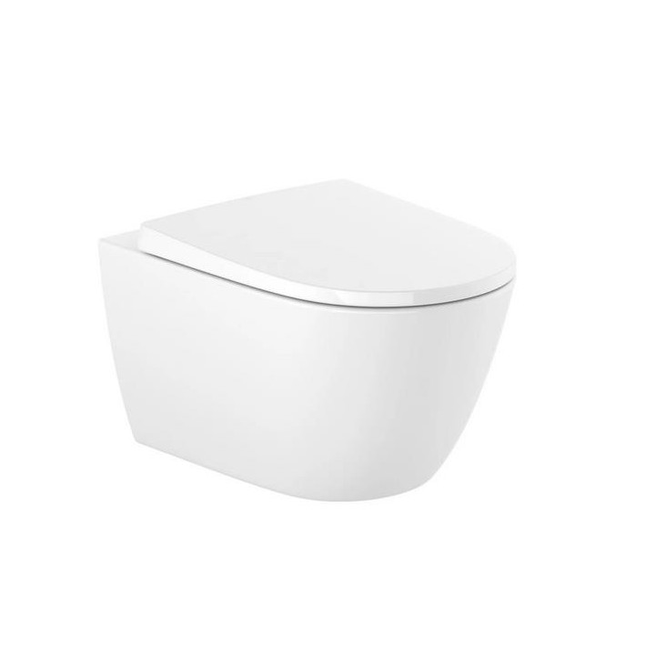 Wand-wc Roca Ona Compacto Rimless, 48x36cm, weiß