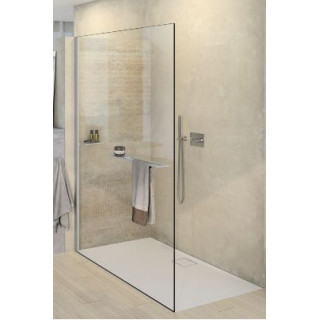Duschkabine mit eckeinstieg quadratisch Huppe Classics 2 Gold Edition, 90x90cm, Tür Schiebe- 2-teilig, Anti-Plaque, profil golde