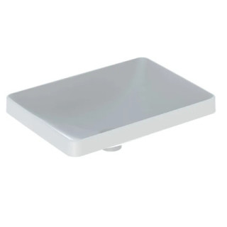 Geberit Variform Einbauwaschtisch, rechteckig, B55cm, H17.8cm, T40cm, z Überlauf, ohne Hahnloch