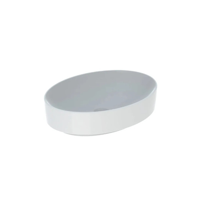 Geberit Variform Aufsatzwaschtisch, rund, D45cm, H15.8cm, ohne Überlauf, mit Hahnloch