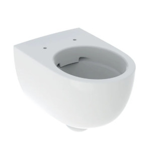 Geberit Selnova Compact Hängend Becken WC, Tiefspül-, B35.5cm, H33cm, T49cm, kurz, ukryte mocowania, Rimfree