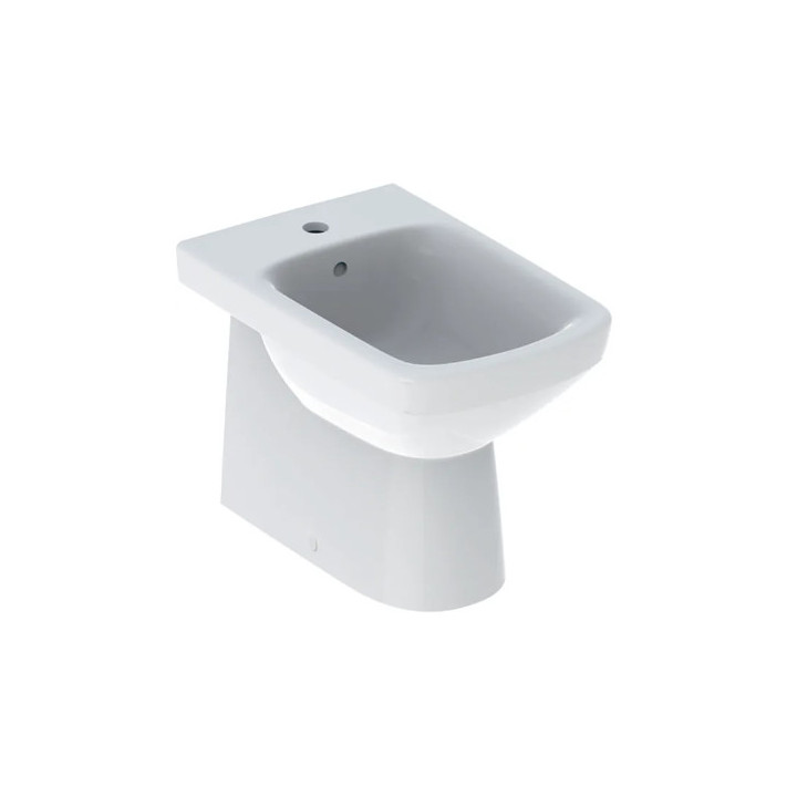 Geberit Selnova Bidet hängend, B36cm, H26cm, T53cm, ukryte mocowania, z Überlauf, mit Hahnloch