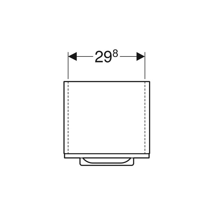 Geberit Selnova Square Schrank boczna, B33cm, H85cm, T29.7cm, z jednymi drzwiami, weiß