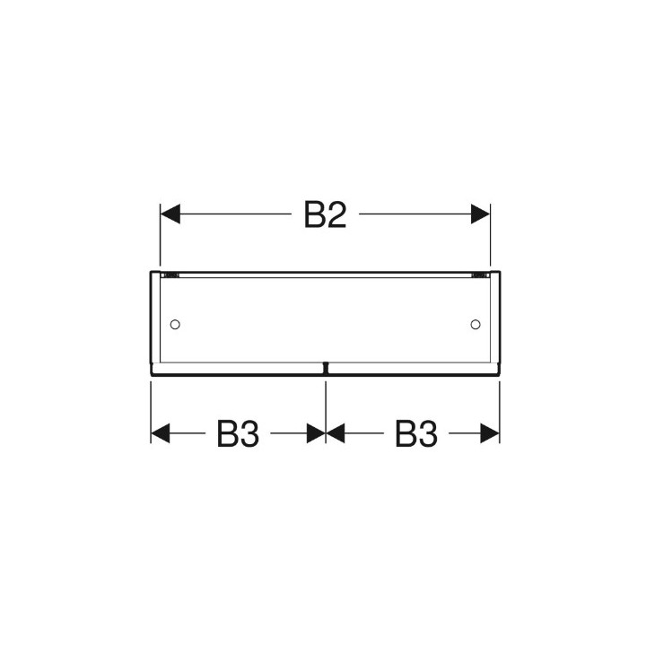 Geberit Selnova Square Spiegelschrank, B78.8cm, H85cm, T17.5cm, z dwojgiem Tür, weiß