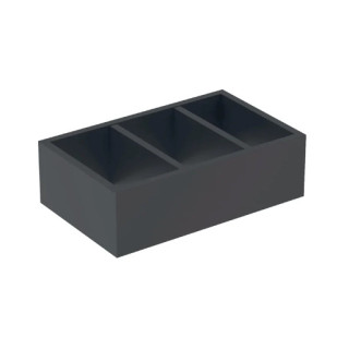 Geberit Smyle Square Wkład do szuflady, podział in Form von litery H, do szuflady dolnej, B32.3cm, H9.8cm, T20cm, lava