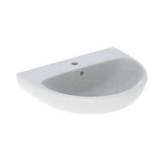 Geberit Selnova Waschtisch kompaktowa, B50cm, H18cm, T41cm, z Überlauf, ohne Hahnloch