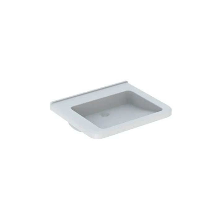 Geberit Selnova Comfort  Waschtisch, B65cm, H15.5cm, T55cm, ohne Überlauf, mit Hahnloch