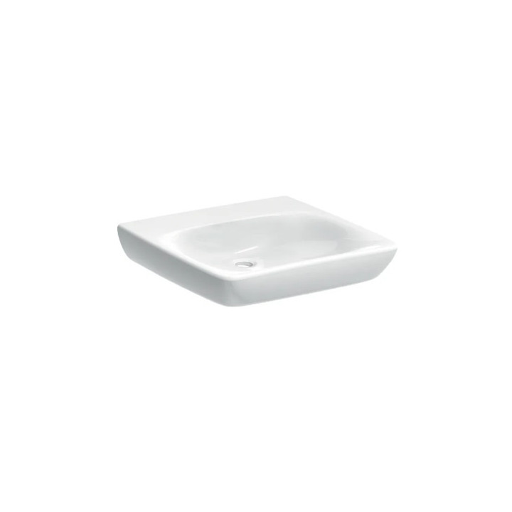 Geberit Selnova Comfort Waschtisch, 60x15x55cm, ohne Überlauf, mit Hahnloch