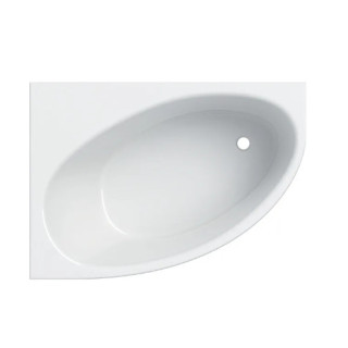 SELNOVA asymmetrische Badewanne 140x100 cm, Abfluss z rechts strony