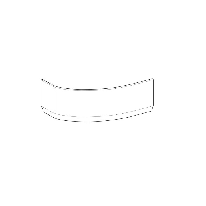 SELNOVA Wannenverkleidung 140 cm, links - weiß