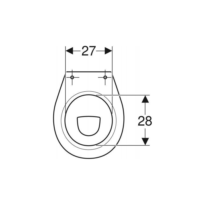 GEBERIT Stehend Becken WC- dla dzieci Geberit Bambini, Tiefspül-