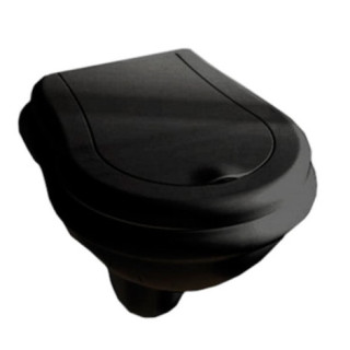 Kerasan Retro Becken WC hängend - schwarz