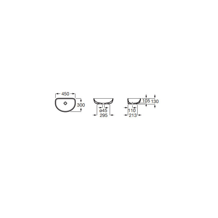OPTICA Aufsatzwaschtisch SQUARE CQ 35x35 cm BIAŁY MAT