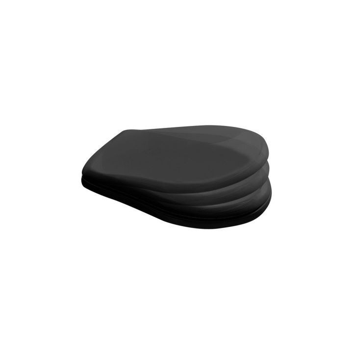 Kerasan Retro WC-Sitz mit Softclosing schwarz Scharniere złote