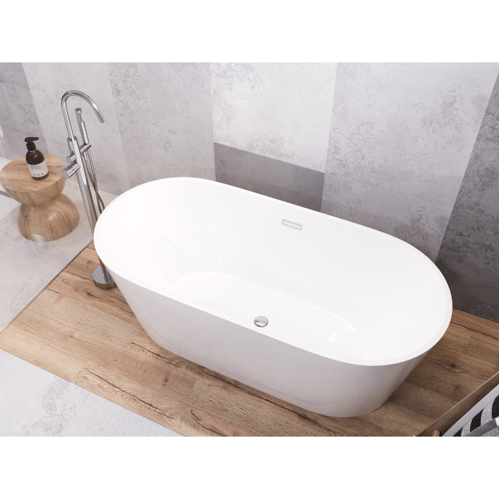 Wannenarmatur freistehend Corsan Lugo Chromowana