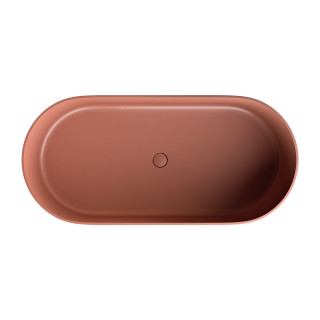 Badewanne freistehend OMNIRES OVO M+, 160x75 cm, mit Siphon - coral 