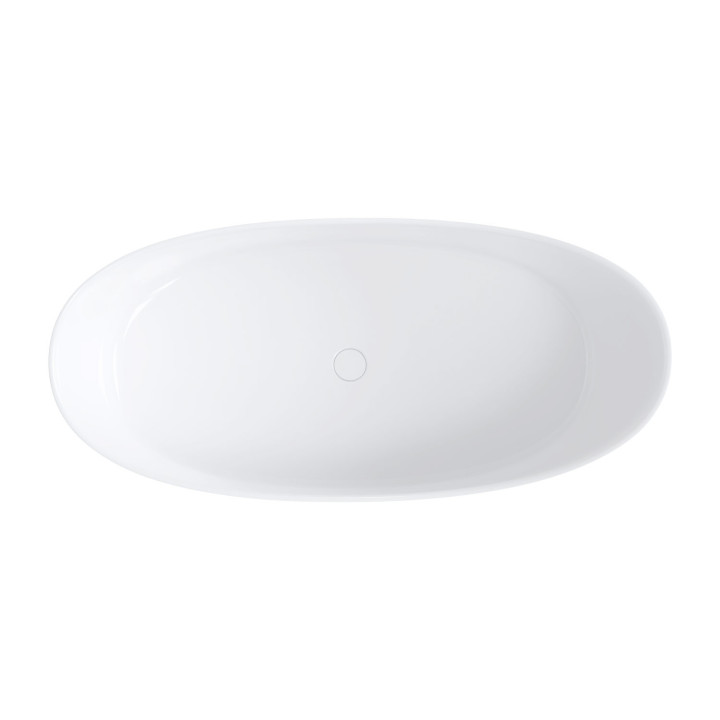 Badewanne freistehend OMNIRES NEO M+, 158x72 cm, mit Siphon - weiß matt