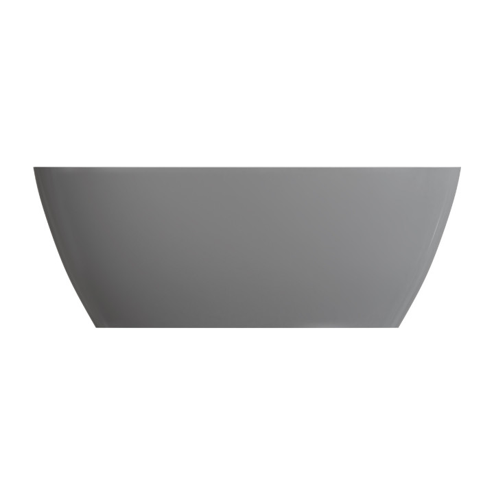 Badewanne freistehend OMNIRES SIENA M+, 161 x 81 cm - weiß / szary Glanz