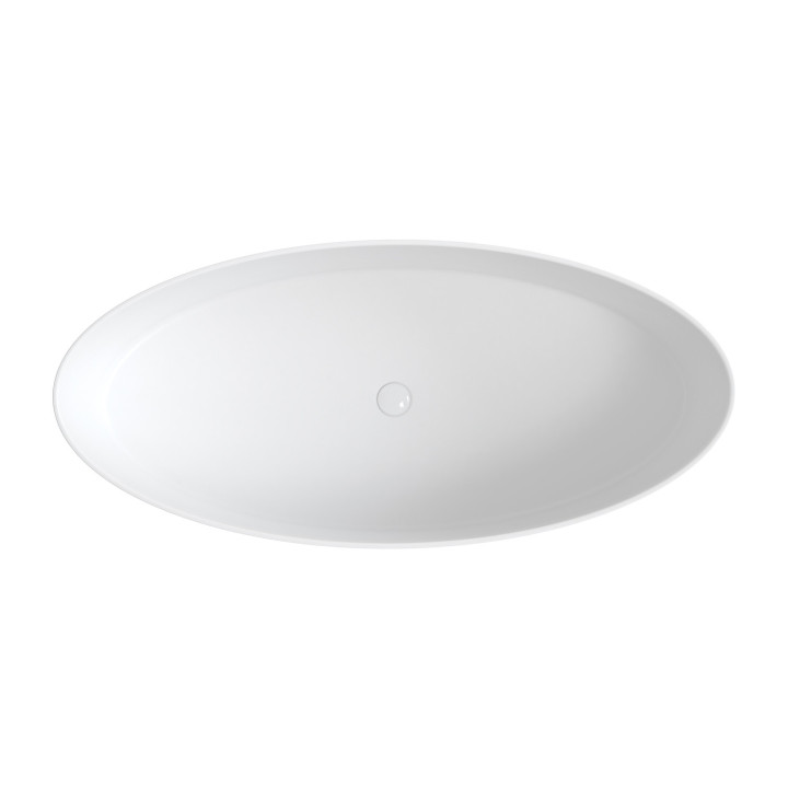  Badewanne freistehend OMNIRES ROMA M+, 159 x 72 cm - weiß Glanz 