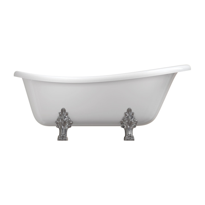 Badewanne freistehend OMNIRES ATENA COMFORT M+, 157 x77 cm - weiß Glanz