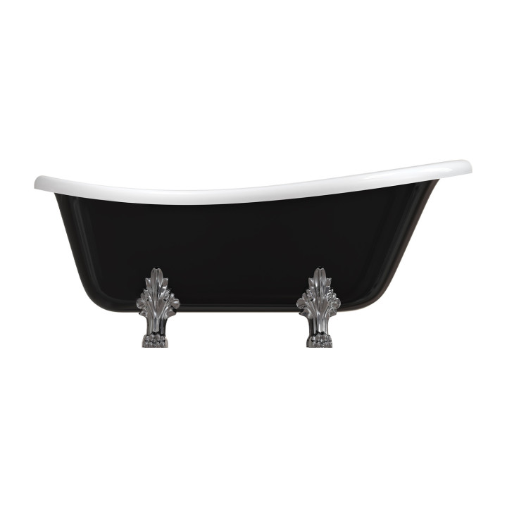 Badewanne freistehend OMNIRES ATENA COMFORT M+, 157 x77 cm - weiß Glanz