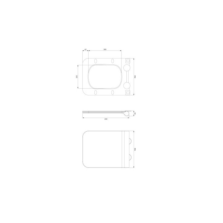 Mit Softclosing Sitz Toiletten- OMNIRES BOSTON - weiß Glanz