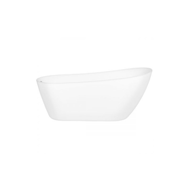 Oltens Millaa Badewanne freistehend 170x78 cm oval Acryl- - weiß