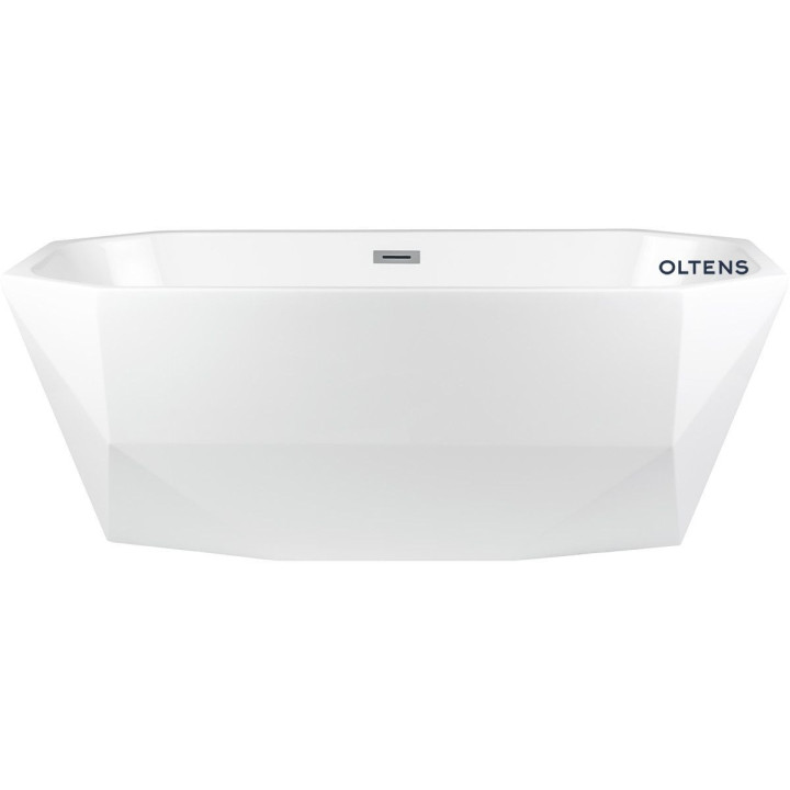 Oltens Inga Badewanne freistehend 170x80 cm oval Acryl- - weiß